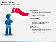 Singapore map PPT slide 21