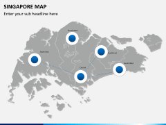 Singapore map PPT slide 6