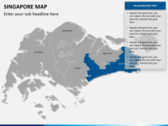 Singapore map PPT slide 8