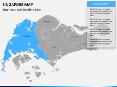 Singapore map PPT slide 9