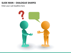 Slide man dialogue shapes PPT slide 7