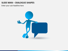 Slide man dialogue shapes PPT slide 5