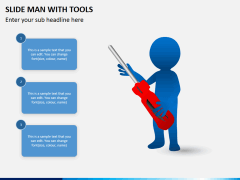 Slide man with tools PPT slide 2