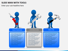 Slide man with tools PPT slide 6
