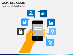 Social media icons PPT slide 12