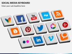 Social media keyboard PPT slide 1