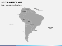 South america map PPT slide 1