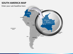 South america map PPT slide 15