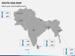 South asia map PPT slide 15