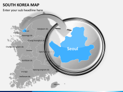 South korea map PPT slide 12