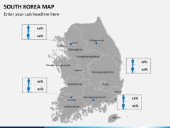 South korea map PPT slide 15