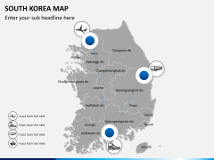 South korea map PPT slide 6