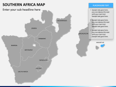 Southern africa map PPT slide 10