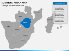 Southern africa map PPT slide 11