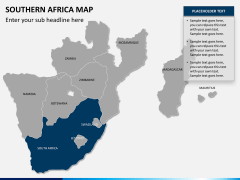 Southern africa map PPT slide 12