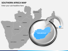Southern africa map PPT slide 13