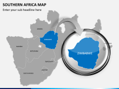 Southern africa map PPT slide 14