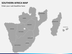Southern africa map PPT slide 2
