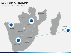 Southern africa map PPT slide 4