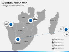 Southern africa map PPT slide 5
