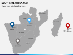 Southern africa map PPT slide 6