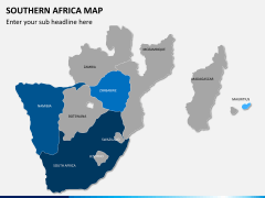 Southern africa map PPT slide 8