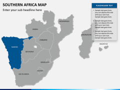 Southern africa map PPT slide 9