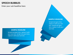 Speech bubbles PPT slide 1