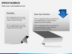 Speech bubbles PPT slide 8