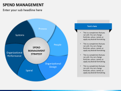 Spend management PPT slide 1