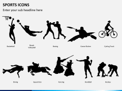 Sports icons PPT slide 3