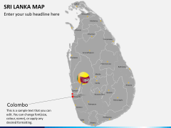 Sri lanka map PPT slide 18