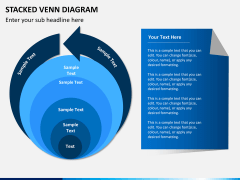Stacked venn diagram PPT slide 1