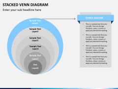 Stacked venn diagram PPT slide 6