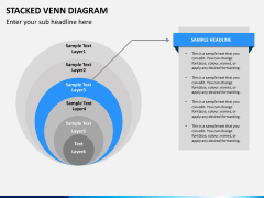 Stacked venn diagram PPT slide 8