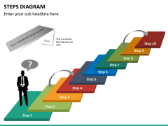 Steps Diagram PowerPoint Template | SketchBubble