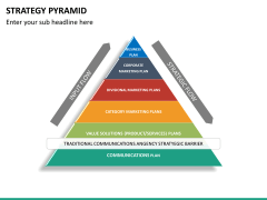 Strategy pyramid free PPT slide 1