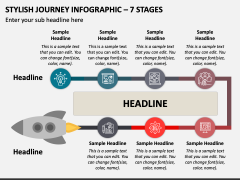 Stylish Journey Infographic - 7 Stages PPT Slide 1