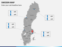 Sweden map PPT slide 18