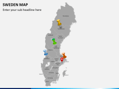 Sweden map PPT slide 4