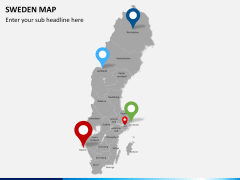 Sweden map PPT slide 5