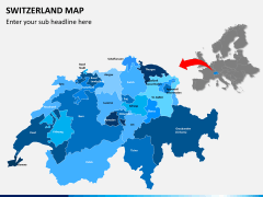Switzerland map PPT slide 2