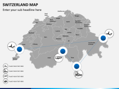 Switzerland map PPT slide 6