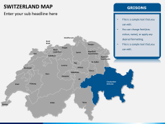 Switzerland map PPT slide 9