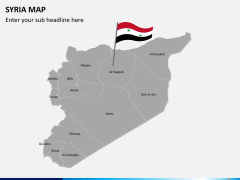Syria map PPT slide 2