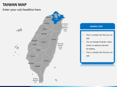 Taiwan map PPT slide 10