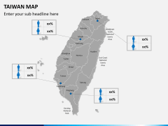 Taiwan map PPT slide 19