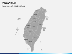 Taiwan map PPT slide 2