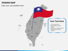 Taiwan map PPT slide 21