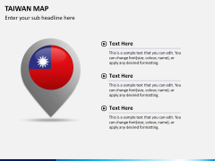 Taiwan map PPT slide 23